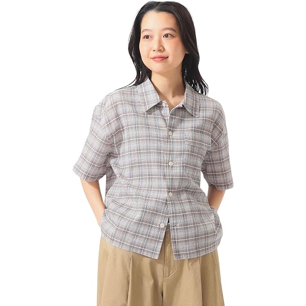 Amazon | [ビームスボーイ] S/Sシャツ シャンブレー ショートスリーブ