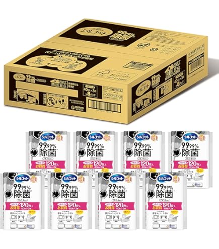 Amazon | シルコット 99.99% 除菌ウェットティッシュ 詰替 40枚×3個