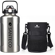シルバー真空断熱水筒 Amazon | SANTECO 水筒 真空断熱スポーツボトル 1.2L 取りはずしでき肩
