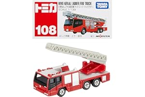 タカラトミー『 トミカ №108 日野 はしご付消防車 (箱) 』 ミニカー 車 おもちゃ 3歳以上 箱入り 玩具安全基準合格 STマーク認証 TOMICA TAKARA TOMY マルチカラー