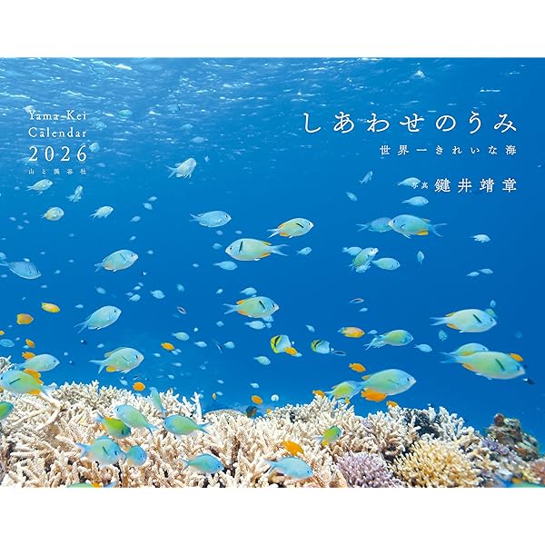 カレンダー2025 しあわせのうみ 世界一きれいな海（月めくり/壁掛け