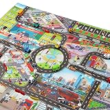 Percy’s Caravan プレイマット ジャンボ 大型 マップ シート マット 交通 ミニカー 130×100 (警察)