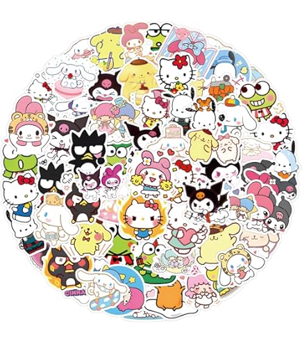 Amazon.co.jp: 100枚 漫画アニメーションステッカーセット 可愛い