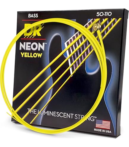 Amazon.co.jp: DR Strings (デーアール) ベース弦 NEON グリーン