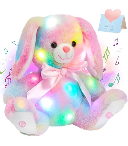 Amazon.co.jp: SpecialYou 光る音楽 ぬいぐるみ ウサギ