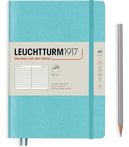 【特価商品】ロイヒトトゥルム ノート A5 方眼 アクアマリン 363393 正 Amazon | ロイヒトトゥルム ノート A5 ドット方眼 ソフトカバー アクア
