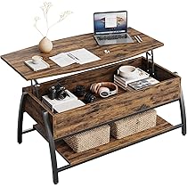 Amazon.co.jp: Bestier ローテーブル 昇降式 センターテーブル