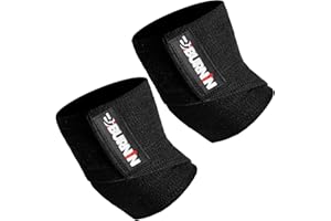 BURNIN プロ仕様 エルボーラップ エルボースリーブ 肘 サポーター 筋トレ ベンチプレス ウエイトリフティング、ベンチプレス、クロストレーニング、パワーリフティング用 男女兼用 90cm