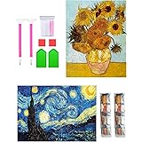 URBEST Diamond Painting Dotz Kits for Adults DIY 5d Gem Vizuarts Jewel Art(Vangogh, 2Pieces)