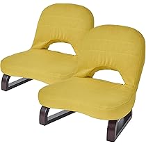 Amazon.co.jp: VECELO あぐら座椅子 低い 2脚セット 幅45.5