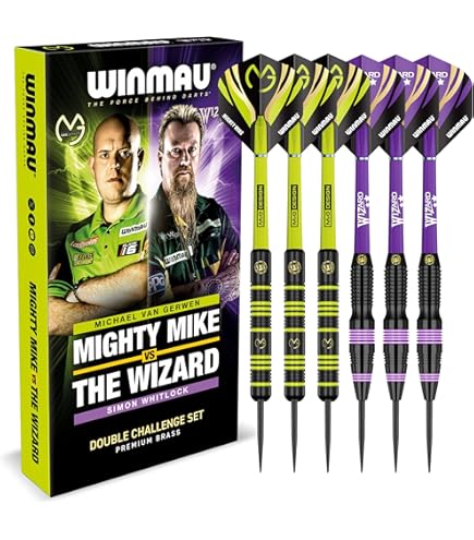 A.u.S. Onlineshop - 22 g Steel Dartset (3 Stk.) Dimitri van den Bergh Messing