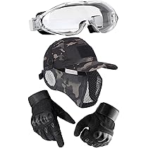 サバゲー装備セット　迷彩グローブ/マスク/キャップ、シューティンググラス、その他 Amazon.co.jp: J-HARK サバゲー マスク フェイスガード