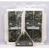 おにぎり用海苔 50枚(25枚入り✕2袋) 有明海産 コンビニフィルム 焼きのり全形半切り(1/2サイズ) 亀屋海苔 コンビニのようなパリパリおにぎりがご自宅で気軽に作れます