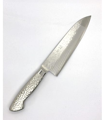 Amazon｜刀舟技研 三徳 包丁 (右利き用) 180mm 「 刀舟 鎚目モナカ