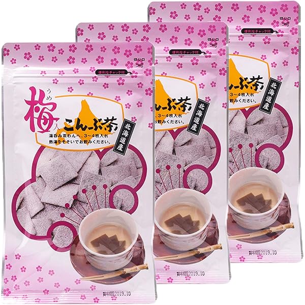 Amazon.co.jp: 角切こんぶ茶 北海道産昆布使用 57g入x3袋 : 食品