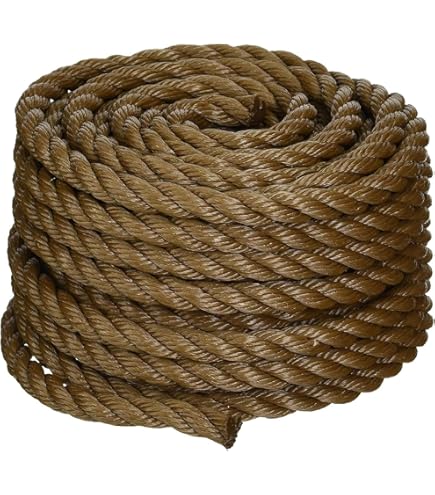 HMPE 12-Strand Synthetic HMPE Rope | Ultra Strong Working Cordage 3/16 Inch X 100 Feet