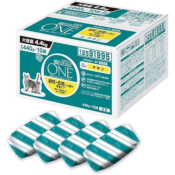 Amazon | ピュリナ ワン キャットフード 避妊・去勢した猫の体重