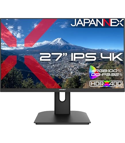 Amazon.co.jp: JAPANNEXT 27インチ IPSパネル搭載 4K(3840×2160)解像度