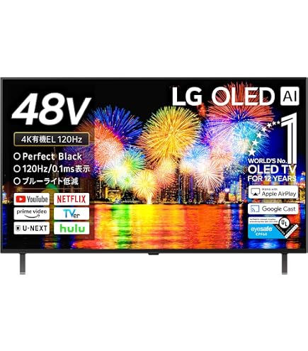 Amazon | LG 48型 4Kチューナー内蔵 有機EL テレビ OLED 48CXPJA Alexa
