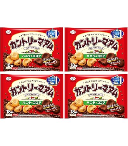 Amazon.co.jp: 不二家 カントリーマアム（バニラ＆ココア） 18枚
