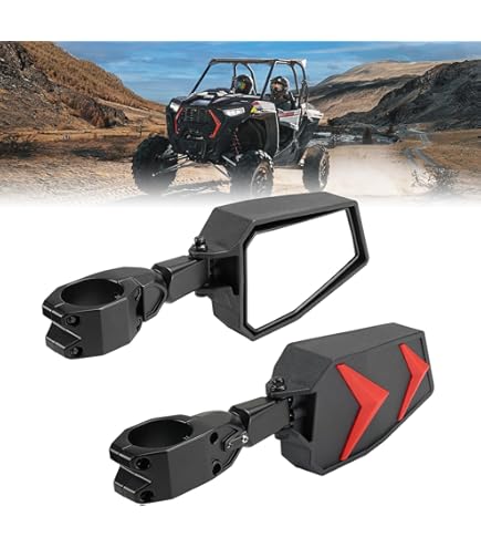 UTV Side Mirror Set – Door-Mounted, Convex & Break-Away For Polaris RZR XP 1000 2024-2025