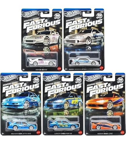 ワイルドスピード　ファスト&フューリアス ミニカー 5台セット ワイルド・スピード 5カーパック 2023のラインナップまとめ