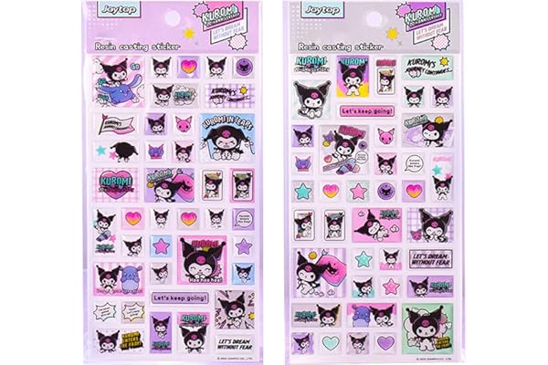 KRGNPLE タイルシール キャラクター ぷくぷく ぷっくり 励ましステッカー 3D 立体 2 枚入り 精巧な柄 シール手帳用 装飾 DIY クリエイティブ かわいい ギフト（セット 063）