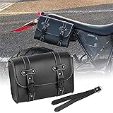 Sporacingrts バイク サイドバッグ バイク自転車 汎用 工具入れ 小物入れ バイクツーリ ングバッグ バイクサイドバック ツールポーチ 防水 ブラック