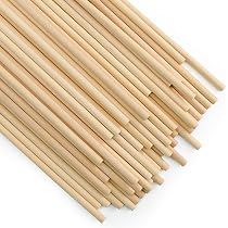 Amazon.co.jp: BENECREAT 20本セット 丸棒材 長さ40cm 直径4mm 木製