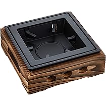 Amazon｜マイン(Mine)アルミ 民芸風 こんろ 焼杉 大 M10-777｜鍋