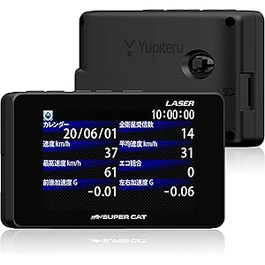 ユピテル レーザー光対応レーダー探知機 SUPER CAT LS100 3.2型液晶画面 長距離&広範囲探知エスフェリックレンズ搭載 誤警報低減機能 取締データ5万8千件収録 OBD2対応 新型移動オービス/Kバンド対応 Yupiteru