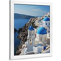 ギリシャの風景画ABダイヤモンドアート【完成品】70*50cm ギリシャの風景画ABダイヤモンドアート【完成品】70*50cm