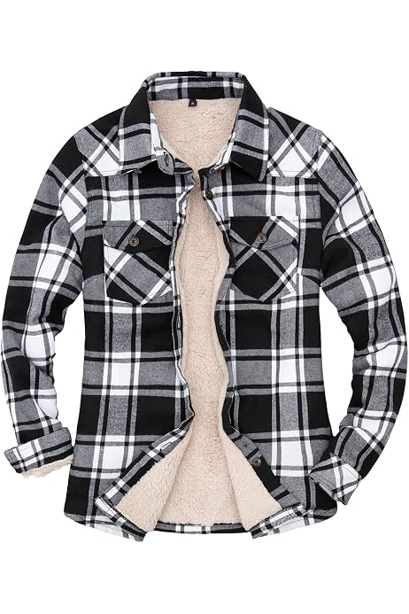 Womens Sherpa Fleece Lined Flannel 