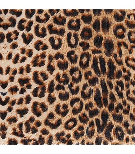 Amazon | moonfarm 選べる6種 動物 レオパード 柄 ベロア 生地 約 1m