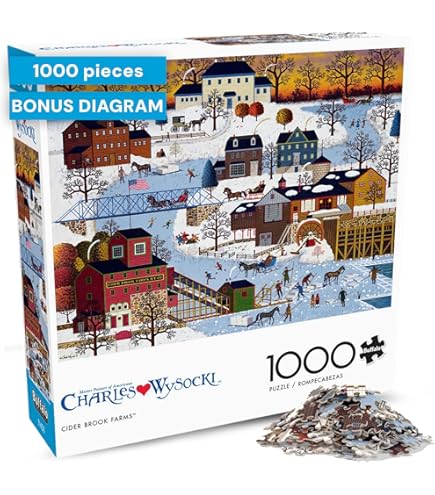 チャールズ・ワイソッキージグソーパズル「クリケットホークハーバー」2014ピース Amazon | CHARLES WYSOCKI チャールズ ワイソッキー クリケットホーク