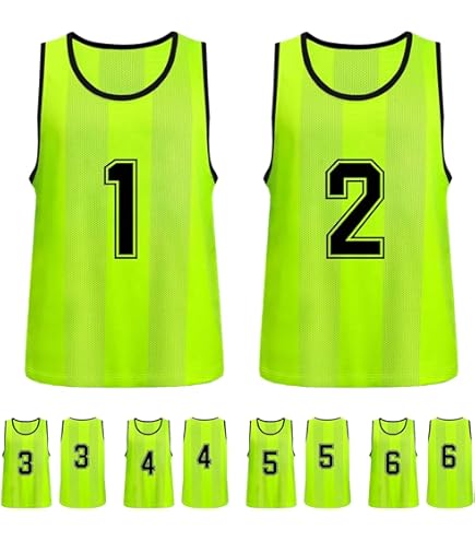 Amazon | ペネトラール(PENETRAR) ビブス 10枚 番号入 グリーン GREEN