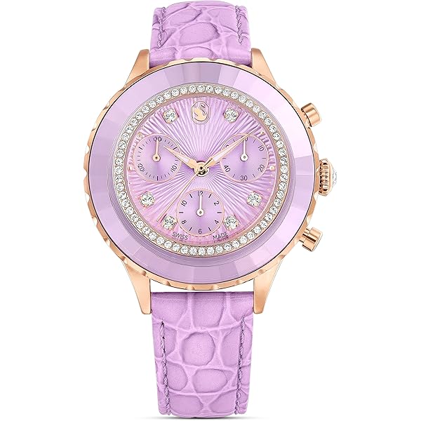 【美品】スワロフスキー SWAROVSKI オクテア ルクス クロノグラフ腕時計 SWAROVSKI（スワロフスキー） 『Octea Chrono - Amethyst DTL, purple