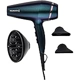 Remington Illusion Hair Dryer, AC7801AU, 2300 Watts, 3 Hair Care Infused Minerals, Anti-Frizz Protection, Black Iridescent De