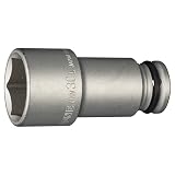 トネ(TONE) インパクト用ロングソケット 4NV-30L 差込角12.7mm(1/2") 二面幅30mm