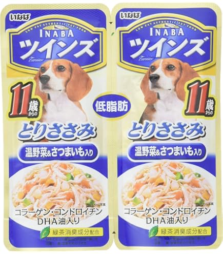 Amazon | いなば ツインズ とりささみ ビーフ&野菜入り 80g(40g×2) 12