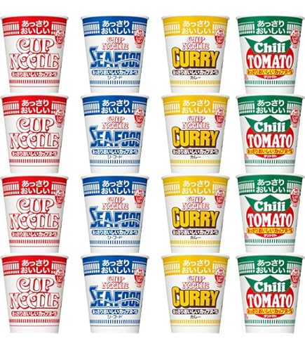 Amazon.co.jp: あっさりおいしいカップヌードル 4種詰め合わせセット