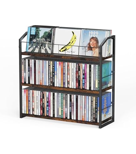 Amazon.co.jp: CD tower タワーラック ポストモダン ブラック レトロ