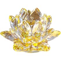 Amazon.co.jp: [KKD] クリスタル ガラス 置物 カラフル 蓮の花