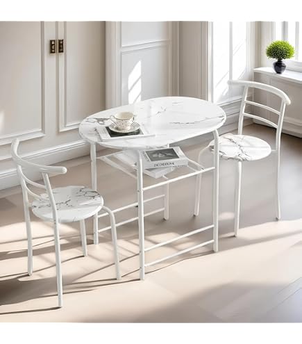 Amazon｜オーエスジェイ(OSJ) 円形 ダイニング 3点セット ダイニング