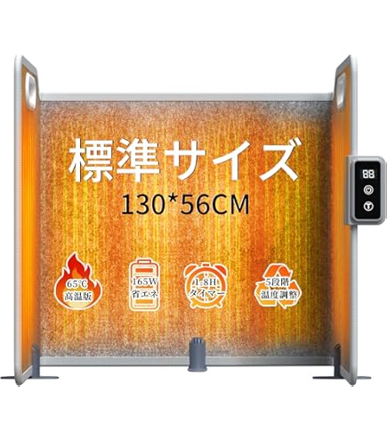 Amazon.co.jp: MAXZEN パネルヒーター 折り畳み式 足元ヒーター 足元