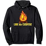 Amazon Love The Campfire 焚火好き ソロキャンプ おもしろ アドベンチー 英語プリント Tシャツ Tシャツ カットソー 通販