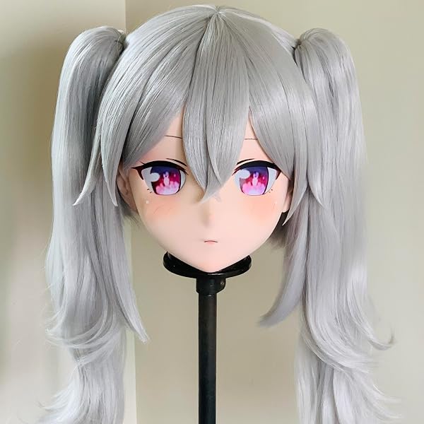 Amazon.co.jp: (LANMEI) Half head Cosplay Anime kigurumi mask樹脂製
