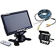 Firestar 7インチモニター+ バックカメラ12V/24V兼用 バックカメラセット+一体型20Mケーブル トラック、バス、重機等対応VM-CR-OM7BKKB20M