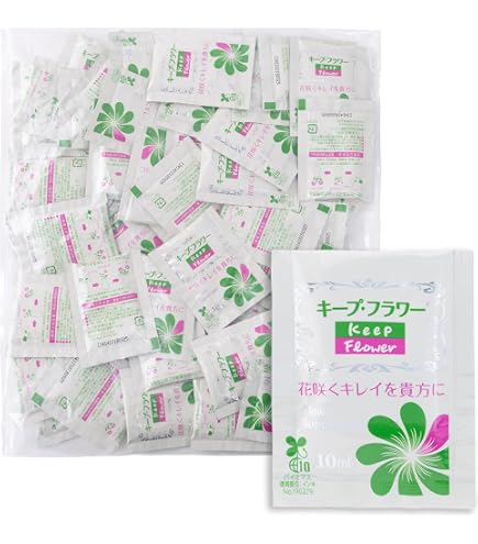 Amazon.co.jp: 切花栄養剤 キープ・フラワー 小袋 10ml 50袋 : DIY