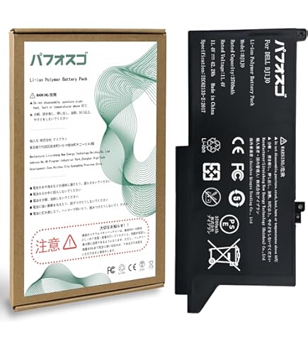 Amazon.co.jp: パフォスゴ for DELL F3YGT バッテリー 交換 F3YGT